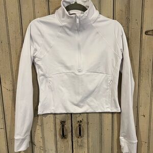All in Motion Women's White Quarter-Zip Top